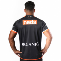 2021 Wests Tigers Rugby Home Black Jersey Shirt