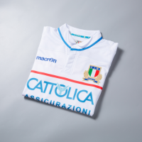 19-20 Italy Rugby Away White Jersey Shirt