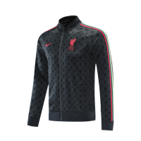 21/22 Liverpool Gray High Neck Collar Training Jacket