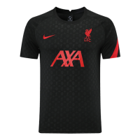 21/22 Liverpool Black Training Kit(Shirt+3/4 Pants)