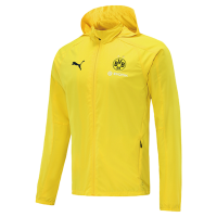 Borussia Dortmund Windbreaker Hoodie Jacket Yellow 2021/22