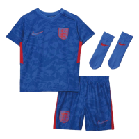 England Kids Soccer Jersey Away Whole Kit (Shirt+Short+Socks) 2021