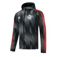 CR Flamengo 21/22 Windbreaker Hoodie Jacket Black