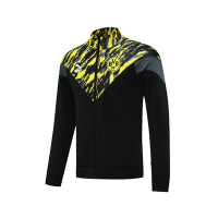 21/22 Borussia Dortmund Black&Yellow High Neck Collar Training Jacket
