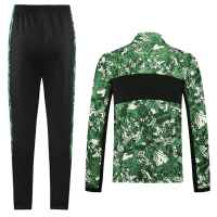 Manchester City Training Kit (Jacket+Pants) Green&Black High Neck Collar 2021/22