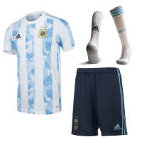 2021 Argentina  Home Soccer Jersey Whole Kit(Shirt+Short+Socks)