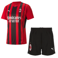 AC Milan Soccer Jersey Home Kit (Jersey+Short) 2021/22