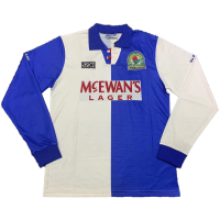 Blackburn Rovers Retro Jersey Home Long Sleeve 1994/95