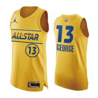 All Star Paul George #13 Jordan Brand Yellow 2021 Swingman NBA Jersey