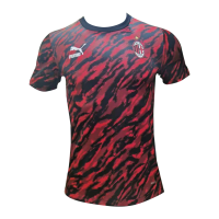 AC Milan Pre Match Soccer Jersey Red&Black (Player Version) 2021/22
