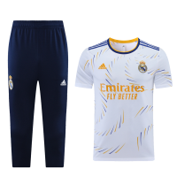 Real Madrid Training Kit (Top+3/4Pants) Black&White 2021/22