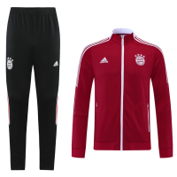 Bayern Munich Training Kit (Jacket+Pants) Red&Black 2021/22