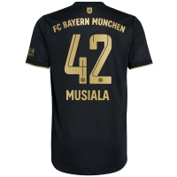 Bayern Munich Soccer Jersey MUSIALA #42 Away Replica 2021/22