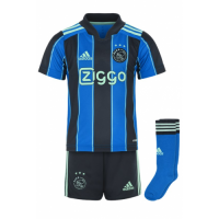 Ajax Kid's Soccer Jersey Away Whole Kit (Jersey+Short+Socks) 2021/22