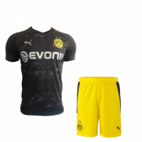 Borussia Dortmund Soccer Jersey Away Kit (Shirt+Short) Replica 2020/21