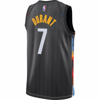 Men's Brooklyn Nets Kevin Durant #7 Nike Black 2020/21 Swingman Player Jersey – City Edition
