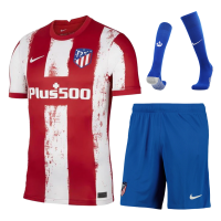 Atletico Madrid Soccer Jersey Home Kit(Jersey+Short+Socks) Replica 2021/22