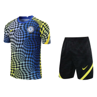 Chelsea Soccer Jersey Pre-Match Kit(Jersey+Short) Replica 2021/22