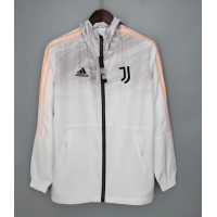 Juventus Windbreaker Hoodie Jacket White&Orange 2021/22