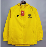 Inter Milan Windbreaker Hoodie Jacket Yellow 2021/22