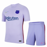 Barcelona Soccer Jersey Away Kit(Jersey+Short) Replica 2021/22