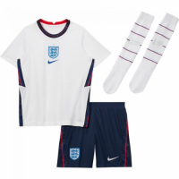 England Kids Soccer Jersey Home Whole Kit (Shirt+Short+Socks) 2021