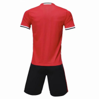 Customize Team Soccer Jersey Kit (Shirt+Short) Red - 1707