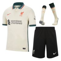 Liverpool Soccer Jersey Away Whole Kit(Jersey+Short+Socks) Replica 2021/22