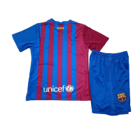 Barcelona Kids Soccer Jersey Home Whole Kit (Shirt+Short+Socks) 2021/22