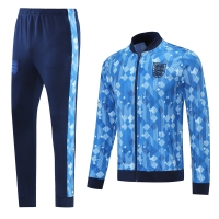 England Training Kit (Jacket+Pants) Retro Version Blue 2021/22