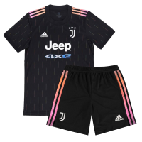 Juventus Kids Soccer Jersey Away Kit(Jersey+Short) Replica 2021/22