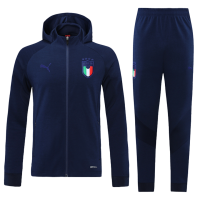 Italy Hoodie Training Kit (Jacket+Pants) Navy 2021/22
