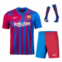Barcelona Soccer Jersey Home Whole Kit (Jersey+Short+Socks) Replica 2021/22