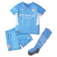Manchester City Kids Soccer Jersey Home Kit(Jersey+Short+Socks) 2021/22