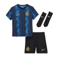 Inter Milan Kids Soccer Jersey Home Whole Kit(Jersey+Short+Socks) Replica 2021/22