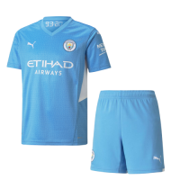 Manchester City Soccer Jersey Home Kit(Jersey+Short) Replica 2021/22
