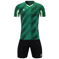 Kelme Customize Team Soccer Jersey Kit (Shirt+Short) Green - 1005
