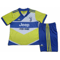Juventus Kids Soccer Jersey Third Away Kit(Jersey+Short) Replica 2021/22