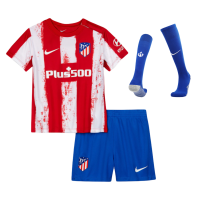 Atletico Madrid Kids Soccer Jersey Home Kit(Jersey+Short+Socks) 2021/22