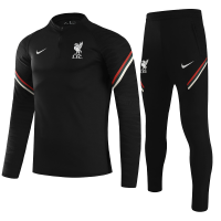 Liverpool Zipper Sweat Kit(Top+Pants) Black 2021/22