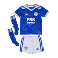 Leicester City Kids Soccer Jersey Home Whole Kit (Jersey+Short+Socks) 2021/22