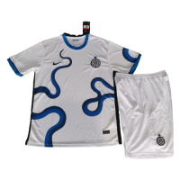 Inter Milan Kids Soccer Jersey Away Kit (Jersey+Short) Replica 2021/22