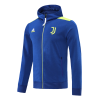 Juventus Hoodie Training Jacket Kit (Jacket+Pants) Blue&Black 2021/22