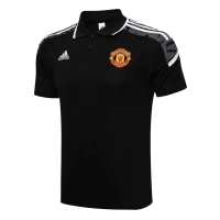 Manchester United Core Polo Shirt Black 2021/22