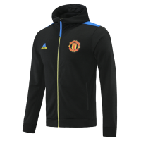 Manchester United Hoodie Jacket Black&Blue 2021/22