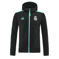 Real Madrid Hoodie Jacket Black&Blue 2021/22
