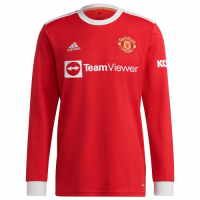 Manchester United Soccer Jersey Long Sleeve Away (Player Version) 2021/22