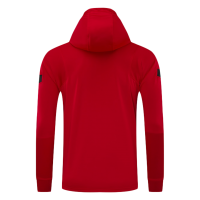 Atletico Madrid Hoodie Training Kit Red&Black (Jacket+Pants) 2021