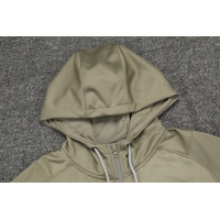 Liverpool Hoodie Training Kit Khaki&Red (Jacket+Pants) 2021/22