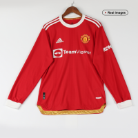 Manchester United Soccer Jersey Long Sleeve Away (Player Version) 2021/22